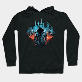 Mistery Shadow Hacker Gamer Urbain City Life Hoodie